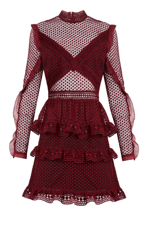 katiebrandtdesign: Self Portrait Tiered Sequin Mini Dress
