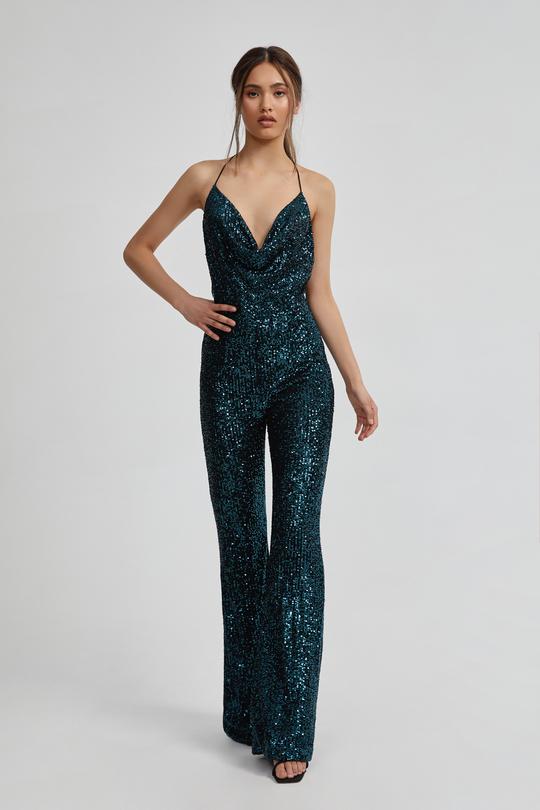 Lexi Micaela Jumpsuit Teal – Dressed Up